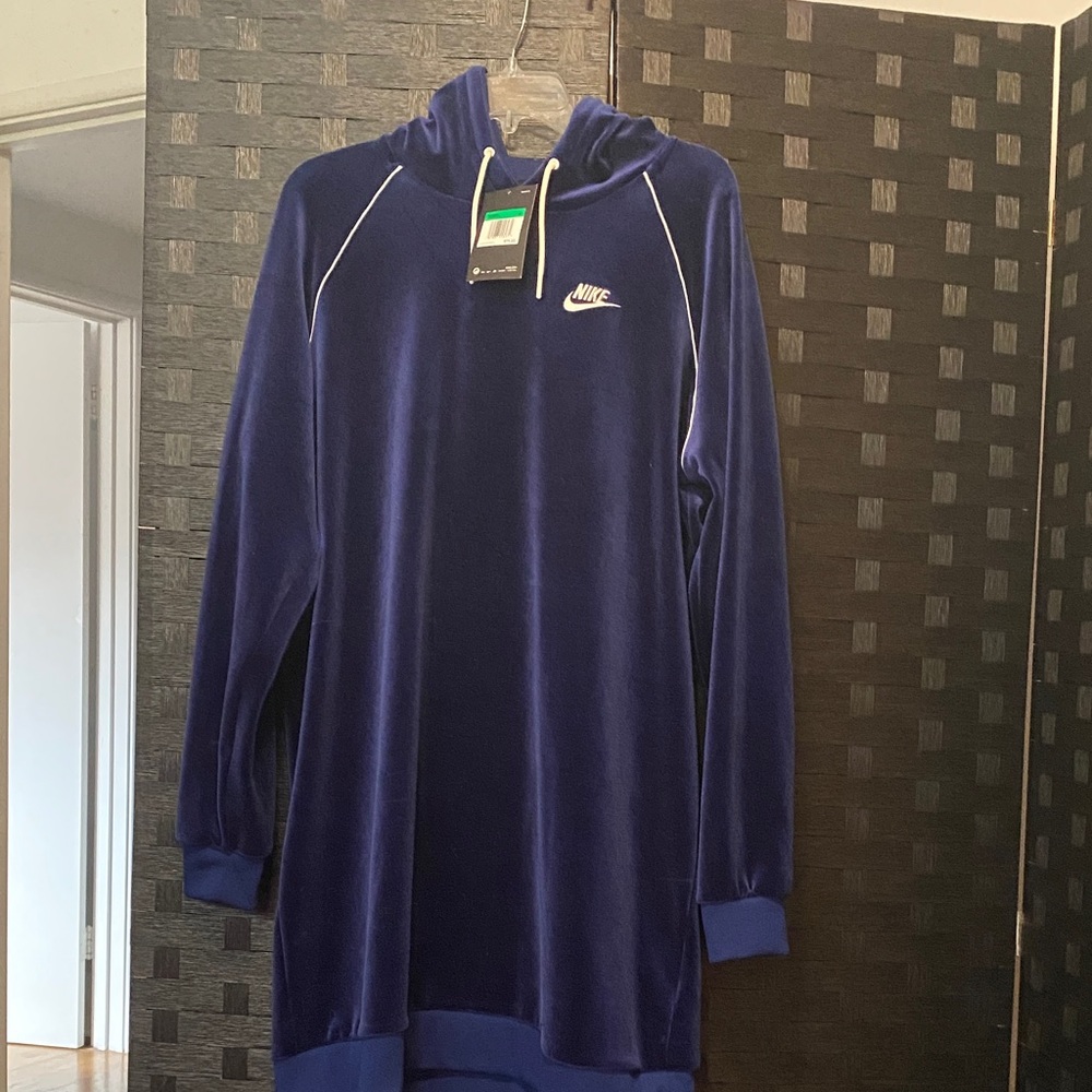 Nike Royal Blue Hoodie Dress